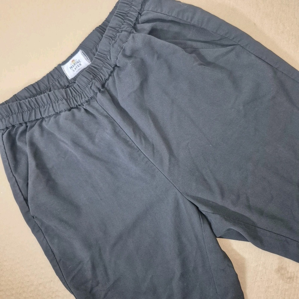 Marine Layer Allison Pant Women's XS Ankle Dolphin Hem‎ Black